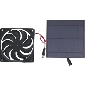 FLAMMKRAFT Panneau Solaire 5w Avec Ventilateur Pour Serre, Maison Pour... pas cher