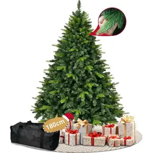 CIRCLIO 180cm Arbre de Noël Artificiel avec Support en Bois, Branches ... pas cher