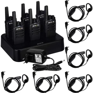 Comparateur de prix : Retevis RT668 Talkie Walkie, avec Chargeur 6 Voies, Écouteurs, Talkie Walkie Rechargeable 1200 mAh, VOX, pour École, Sécurité(6