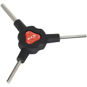 Kelly's Jeu de 3 clés allen - Kellys - Ypsi Hex big - Noir/Rouge - Acier CR-V - Finition sablée pas cher