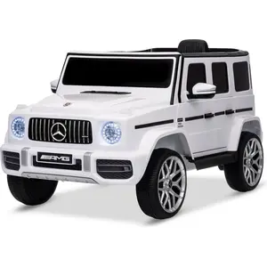 BENEO Voiture électrique enfants 12V Mercedes AMG G63 neuve, blanc, av... pas cher