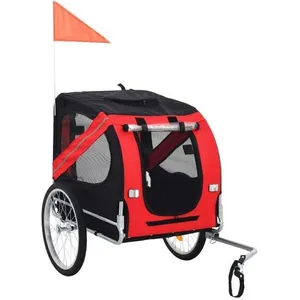 Remorque de Vélo pour Chien Yipeema - Pliable et Sécurisée - 73 × 137 ... pas cher