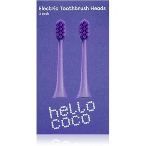 Hello Coco Electric Toothbrush Heads Purple têtes de remplacement pour... pas cher