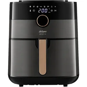 Arzum - AR2074-B Friteuse à air chaud 6 l fonction minuteur, protection contre la surchauffe cuivre, noir pas cher