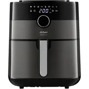 Arzum - AR2074-G Friteuse à air chaud 6 l fonction minuteur, protection contre la surchauffe argent, noir pas cher