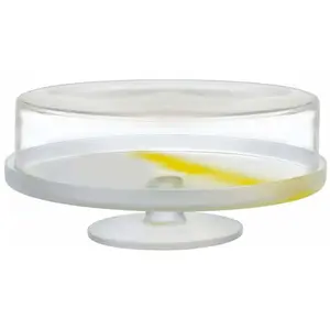 Dôme à gâteaux transparent base jaune Pigmento - Nude Glass pas cher