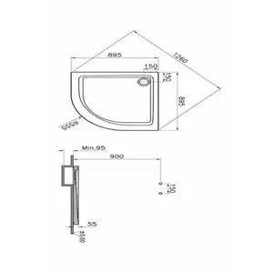Comparateur de prix : Vitra Receveur d'angle ARKITEKT 1/4 rond 90x90cm extra plat - - 5807L003M0578