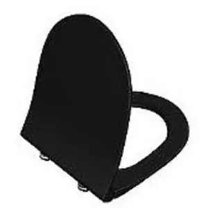 Vitra - sento Abattant ultra-fin frein de chute noir mat (120-083R009) pas cher