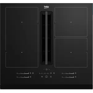 Comparateur de prix : Beko table de cuisson induction aspirante 60cm 4 feux 7400w - HIXI64700UF1