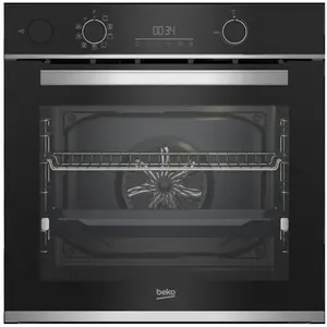 BEKO four encastrable multifonction pyrolyse noir/inox - BBIS13300XPE pas cher