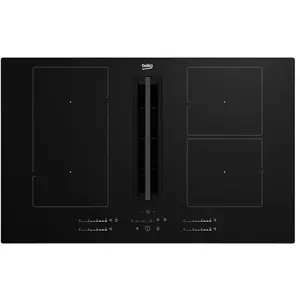 Plaque induction Beko HIXI84700UF + hotte integree TU pas cher