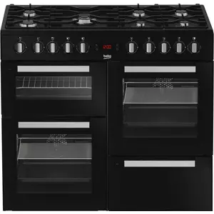 Comparateur de prix : Piano de cuisson électrique BEKO - 6 gaz + 1 wok - 100 cm - PF335325DB