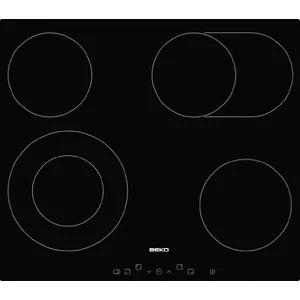 Beko - table de cuisson vitrocéramique 60cm 4 feux 6900w noir - hic64403t TU pas cher