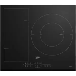 Beko table de cuissson à induction 60cm 3 feux 7200w noir - hii63201fmtb pas cher