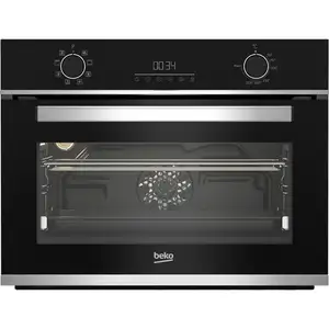 Comparateur de prix : Four intégrable multifonction 48l 60cm catalyse inox Beko BBCM13300XC