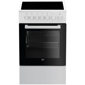 Comparateur de prix : Beko - cuisinière vitrocéramique 60l 4 feux blanc fss57100gw - fss57100gw