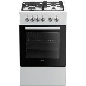 Cuisinière Mixte Amica 77L 4 Feux Noir – Pose Libre – Classe A+ – Modèle ACM7037RN