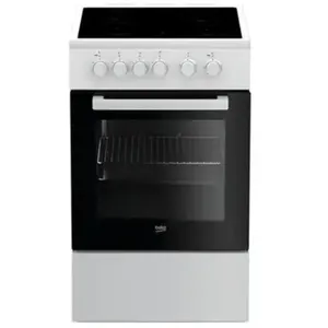 Comparateur de prix : Cuisinières vitrocéramique : Beko FSS57000GW