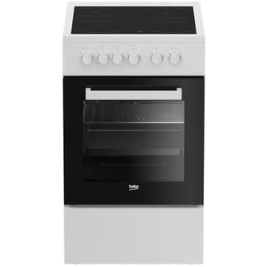 Cuisinière vitrocéramique 50 cm BEKO FSE57003WC pas cher