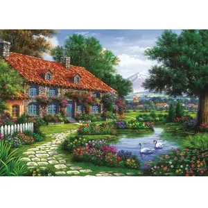 Puzzle 1500 pièces : Le Jardin des Cygnes pas cher