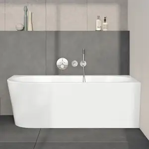 VitrA Matrix Baignoire d’angle avec tablier, 65630001000, pas cher