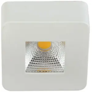 Comparateur de prix : Spot LED saillie carré-VITO LIGHTING-EVA-6 -5W-6500K-Blanc