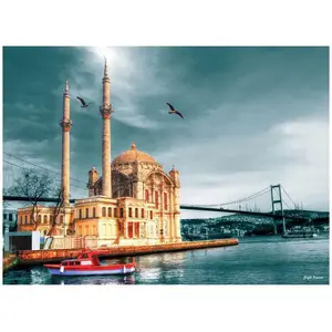 Puzzle 1000 Pièces : Turquie - Istanbul : mosquée d'Ortaköy, Perre / Anatolian pas cher