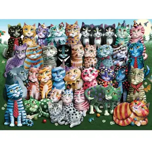 Puzzle 1000 pièces : Famille de chats Anatolian pas cher