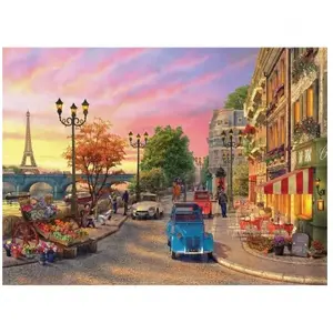 Puzzle 1000 Pièces : Coucher de Soleil sur la Seine, Perre / Anatolian pas cher