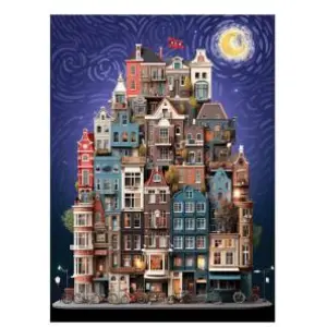 Anatolian Puzzle 1000 pièces : Amsterdam nuit étoilée pas cher