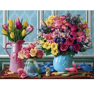Puzzle 1000 pièces - ANATOLIAN - Fleurs dans des vases - Paysage et nature - Adulte pas cher