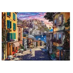 Anatolian Puzzle 3000 pièces : Coucher de soleil sur la côte italienne pas cher