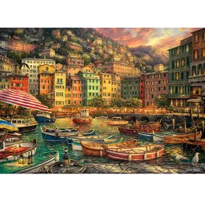 Puzzle paysage et nature - ANATOLIAN - Soirée Italienne au port - 3000 pièces pas cher