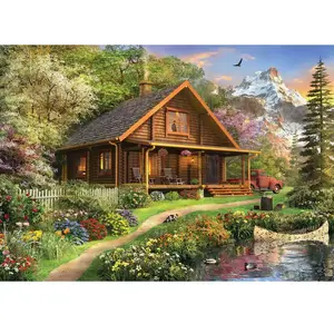 Anatolian Puzzle 1500 pièces : Cabane en rondins de bois pas cher