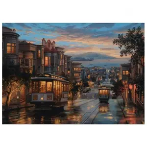Perre / Anatolian Puzzle - Evgeny Lushpin - San Francisco, Cable Car Heavens - 1500 pièces - Adulte pas cher