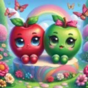 Puzzle 1023 pièces : Pommes mignonnes pas cher