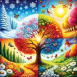Puzzle 1023 pièces : Les Quatre Saisons pas cher