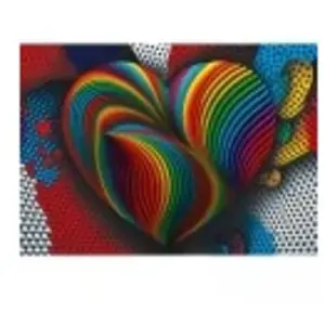 Yazz Puzzle 1000 pièces : Coeur Arc en ciel pas cher