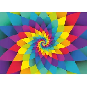 Yazz Puzzle 1000 pièces : Spirale Arc en ciel pas cher