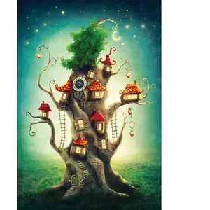 Puzzle 1000 pièces - Magnolia - Cabane dans l'arbre magique - Blanc - Adulte - 1000 pièces pas cher