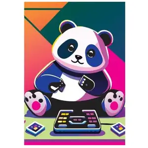 Yazz Puzzle 1000 pièces : Panda Heureux pas cher