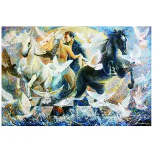 Dans le Cycle des Sentiments de la Nature 2000 Pièces Gold Puzzle pas cher