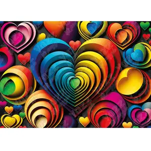 Yazz Puzzle 1000 pièces : Coeur coloré pas cher