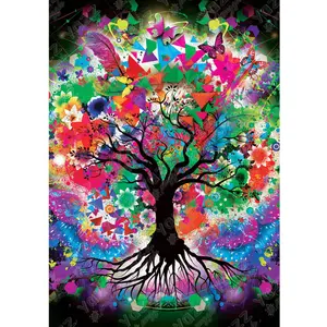 Puzzle 1000 pièces - Yazz - Arbre coloré - Paysage et nature - Adulte - Intérieur pas cher