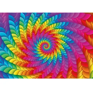 Yazz Puzzle 1000 pièces : Arc en ciel psychédélique pas cher