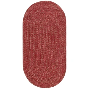 Novatrend Tapis de salon style jute rouge 120x120 cm pas cher