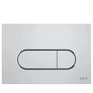 Vitra - Root Round Plaque de déclenchement double touche, Chromé (740-...Vendu pardarty