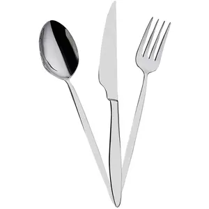 MIOLI Set ménagère 24 pièces Lexi Acier inoxydable Argent TU pas cher
