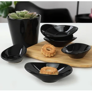 Hermia Concept - 6 Petits bols pour l'apéritif noirs - 12x7.9 cm T.U pas cher