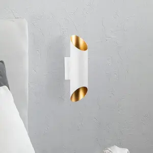 Opviq Applique murale Cut 11815, blanc, métal, hauteur 30 cm, up/down